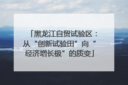 黑龙江自贸试验区：从“创新试验田”向“经济增长极”的质变