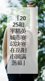 2025和平精英城市赛总决赛在岳阳市圆满落幕