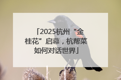 2025杭州“金桂花”启幕，杭帮菜如何对话世界