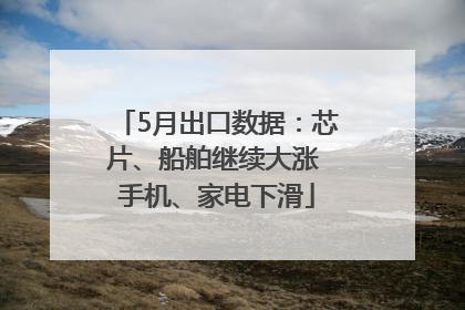 5月出口数据：芯片、船舶继续大涨 手机、家电下滑