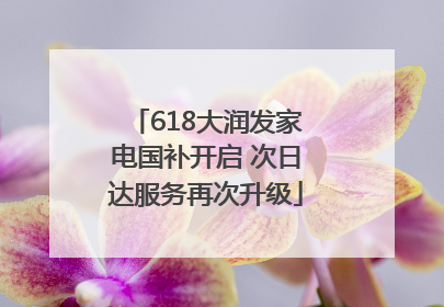 618大润发家电国补开启 次日达服务再次升级